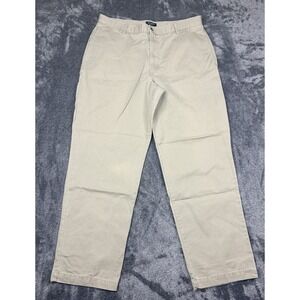 New Dockers Pleated Khaki Pants Size 38x32 Relaxed Fit Cotton Tan